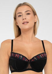 Biustonosz czarny push-up Biustonosz czarny push-up