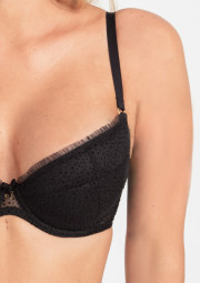 Biustonosz czarny push-up Biustonosz czarny push-up