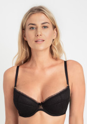 Biustonosz czarny push-up Biustonosz czarny push-up