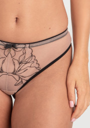 Majtki brazyliany Irina tattoo M300 haft w kwiaty Majtki brazyliany Irina tattoo M300 haft w kwiaty
