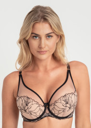 Biustonosz push-up Irina tattoo A338 w kwiaty Biustonosz push-up Irina tattoo A338 w kwiaty
