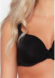Biustonosz gładki czarny LingaDore Daily Fit 1400-1 Biustonosz gładki czarny LingaDore Daily Fit 1400-1