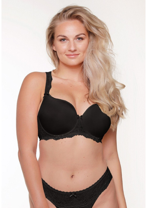 Biustonosz gładki czarny LingaDore Daily Fit 1400-1A Biustonosz gładki czarny LingaDore Daily Fit 1400-1A