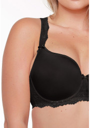 Biustonosz gładki czarny LingaDore Daily Fit 1400-1A Biustonosz gładki czarny LingaDore Daily Fit 1400-1A