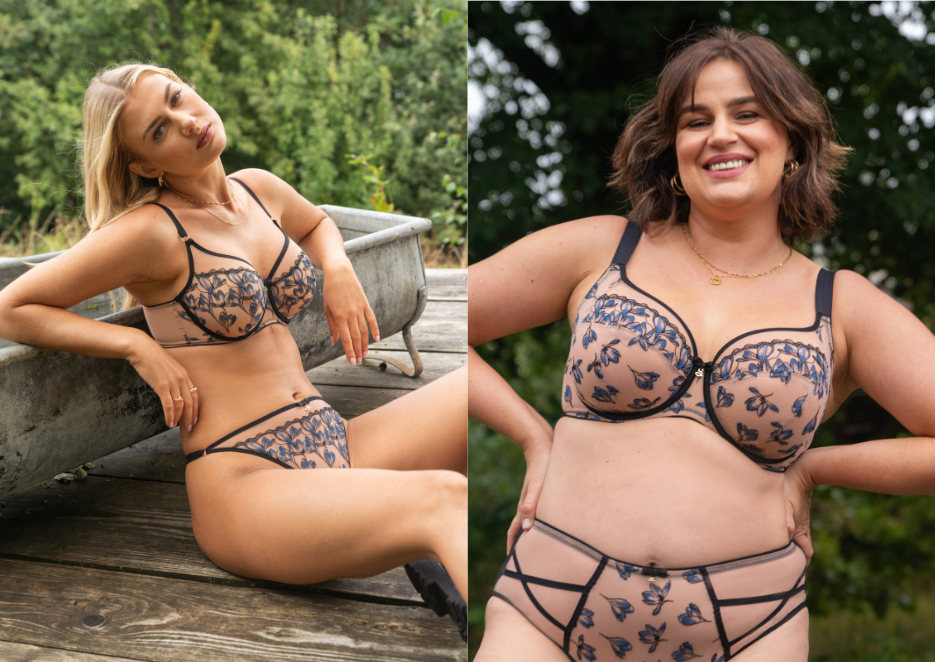 Biustonosz Layla A143 tanazanitowy, Layla A910 tanzanitowy